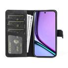 For Realme C67 4G Stitching Horizontal Flip Leather Phone Case(Black) - 3