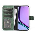 For Realme C67 4G Stitching Horizontal Flip Leather Phone Case(Green) - 3