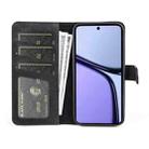 For Realme C65 4G Stitching Horizontal Flip Leather Phone Case(Black) - 3