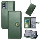For Nokia X30 Retro Solid Color Buckle Leather Phone Case(Green) - 1