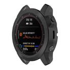 For Garmin Fenix 7X Pro Half Package Electroplated TPU Watch Protective Case(Black) - 1