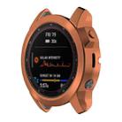 For Garmin Fenix 7X Pro Half Package Electroplated TPU Watch Protective Case(Gold) - 1