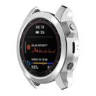 For Garmin Fenix 7X Pro Half Package Electroplated TPU Watch Protective Case(Sliver) - 1