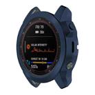 For Garmin Fenix 7 Pro Half Package Electroplated TPU Watch Protective Case(Blue) - 1