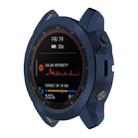 For Garmin Fenix 7S Pro Half Package Electroplated TPU Watch Protective Case(Blue) - 1