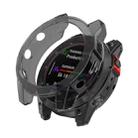 For Garmin Fenix 7X Pro Half-Package TPU Watch Protective Case(Transparent Black) - 1