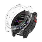 For Garmin Fenix 7X Pro Half-Package TPU Watch Protective Case(Transparent) - 1