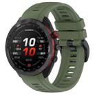 For Garmin Approach S70 42mm 20mm Sports Silicone Watch Band(Dark Green) - 1