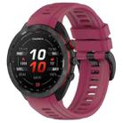 For Garmin Approach S70 42mm 20mm Sports Silicone Watch Band(Wine Red) - 1