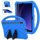 For Samsung Galaxy Tab S9 EVA Shockproof Tablet Case with Holder(Blue) - 1
