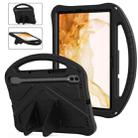 For Samsung Galaxy Tab S8 EVA Shockproof Tablet Case with Holder(Black) - 1