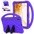 For Samsung Galaxy Tab S8 EVA Shockproof Tablet Case with Holder(Purple) - 1