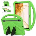 For Samsung Galaxy Tab S8 EVA Shockproof Tablet Case with Holder(Green) - 1