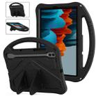 For Samsung Galaxy Tab S7 T870 EVA Shockproof Tablet Case with Holder(Black) - 1