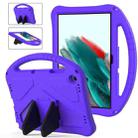 For Samsung Galaxy Tab A9+ EVA Shockproof Tablet Case with Holder(Purple) - 1