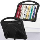 For Samsung Galaxy Tab S8 Ultra EVA Shockproof Tablet Case with Holder(Black) - 6
