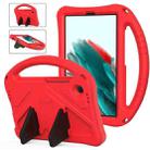For Samsung Galaxy Tab A9 8.0 2023 EVA Shockproof Tablet Case with Holder(Red) - 1