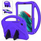 For Samsung Galaxy Tab A9 8.0 2023 EVA Shockproof Tablet Case with Holder(Purple) - 1