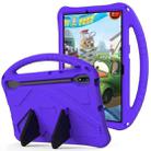 For Samsung Galaxy Tab S10+ 12.4 EVA Shockproof Tablet Case with Holder(Purple) - 1