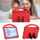 For Samgsung Galaxy Tab S10 FE 11 EVA Shockproof Tablet Case with Holder(Red) - 2