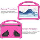 For Samgsung Galaxy Tab S10 FE 11 EVA Shockproof Tablet Case with Holder(Rose Red) - 3