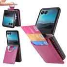 For Motorola Razr 40 Ultra Litchi Texture Leather Ring Wallet Phone Case(Purple) - 1