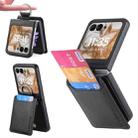 For Motorola Razr 50 Litchi Texture Leather Ring Wallet Phone Case(Black) - 1