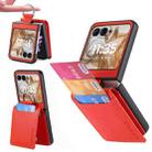 For Motorola Razr 50 Ultra Litchi Texture Leather Ring Wallet Phone Case(Orange) - 1