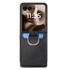 For Motorola Razr 60 Litchi Texture Leather Ring Wallet Phone Case(Black) - 2