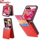 For Motorola Razr 60 Litchi Texture Leather Ring Wallet Phone Case(Orange) - 1