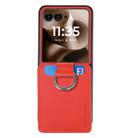 For Motorola Razr 60 Litchi Texture Leather Ring Wallet Phone Case(Orange) - 2