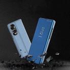 For Honor X7b Plated Mirror Horizontal Flip Leather Phone Case with Holder(Purple Blue) - 2