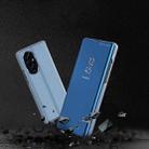 For Honor 200 Plated Mirror Horizontal Flip Leather Phone Case with Holder(Blue) - 2