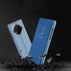 For Honor X9c Plated Mirror Horizontal Flip Leather Phone Case with Holder(Blue) - 2