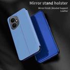 For Honor 400 Global 156.5mm Plated Mirror Horizontal Flip Leather Phone Case with Holder(Rose  Gold) - 3