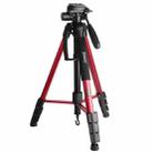 JMARY KP2264 Portable Detachable Tripod Mobile Phone SLR Camera Aluminium Alloy Stand(Red) - 1