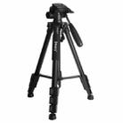 JMARY KP2234 Telescopic Aluminum Alloy SLR Camera Phone Live Streaming  Photography Tripod(Black) - 1