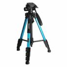 JMARY KP2234 Telescopic Aluminum Alloy SLR Camera Phone Live Streaming  Photography Tripod(Blue) - 1