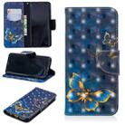 3D Colored Drawing Pattern Horizontal Flip Leather Case for Samsung Galaxy S9, with Holder & Card Slots & Wallet(Butterfly) - 1