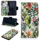 3D Colored Drawing Pattern Horizontal Flip Leather Case for Samsung Galaxy S9, with Holder & Card Slots & Wallet(Banana Leaf) - 1