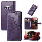 For Nothing Phone 2a Mandala Flower Embossed Leather Phone Case(Purple) - 1