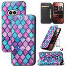 For Nothing Phone 2a CaseNeo Colorful Magnetic Leather Phone Case(Purple scales) - 1