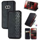 For Nothing Phone 2a Cubic Grid Pressed Magnetic Leather Phone Case(Black) - 1