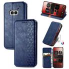 For Nothing Phone 2a Cubic Grid Pressed Magnetic Leather Phone Case(Blue) - 1