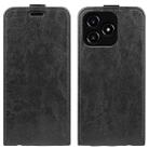 For Realme Narzo N53 R64 Texture Single Vertical Flip Leather Phone Case(Black) - 1