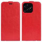 For Realme Narzo N53 R64 Texture Single Vertical Flip Leather Phone Case(Red) - 1