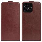 For Realme Narzo N53 R64 Texture Single Vertical Flip Leather Phone Case(Brown) - 1