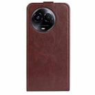 For Realme 11X R64 Texture Single Vertical Flip Leather Phone Case(Brown) - 3