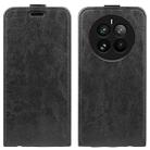 For Realme 12 Pro+ R64 Texture Single Vertical Flip Leather Phone Case(Black) - 1