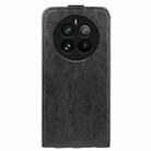 For Realme 12 Pro+ R64 Texture Single Vertical Flip Leather Phone Case(Black) - 3